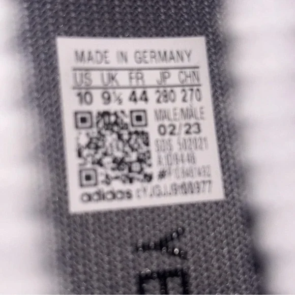 Adidas Yeezy 450 Shoes Mens Size 10 Gray Stogry Originals‎ Made Germany ID9446